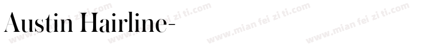 Austin Hairline字体转换